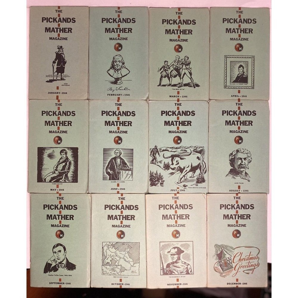 1946 Pickands Mather Magazine Complete Series Iron Ore House Organ Adv Cleveland